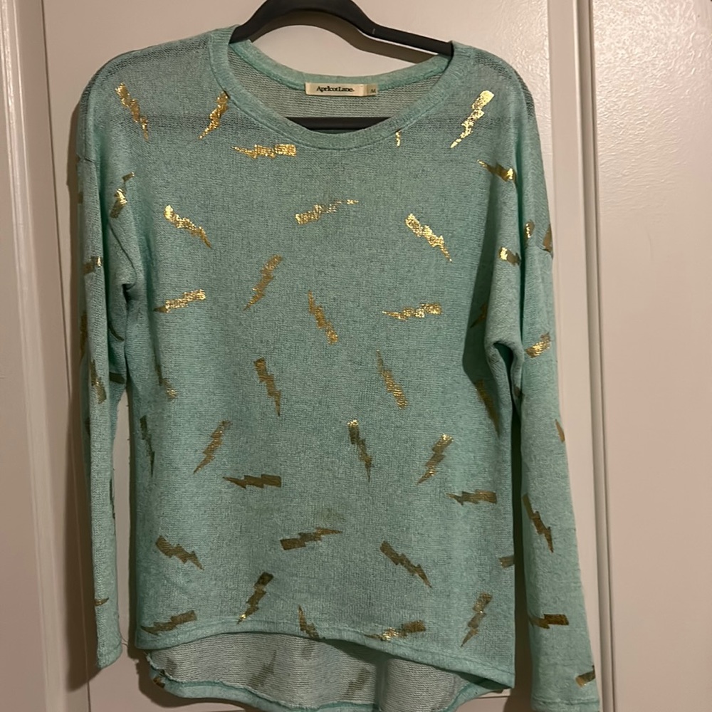 Apricot Lane Long Sleeve Top in Turquoise